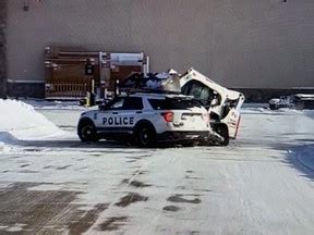 skid steer hits cop car|Skid.